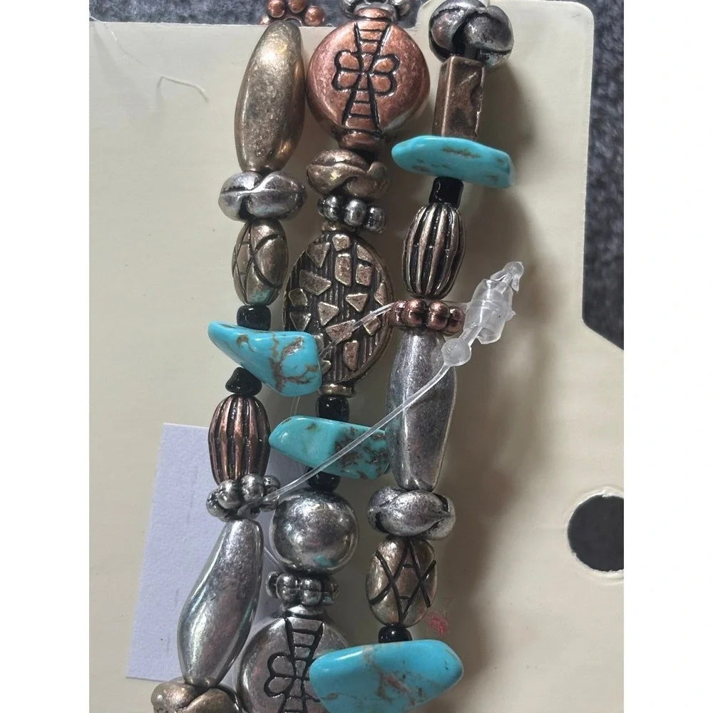 #4. Multi-strand Stretch Native American Chief Bracelet